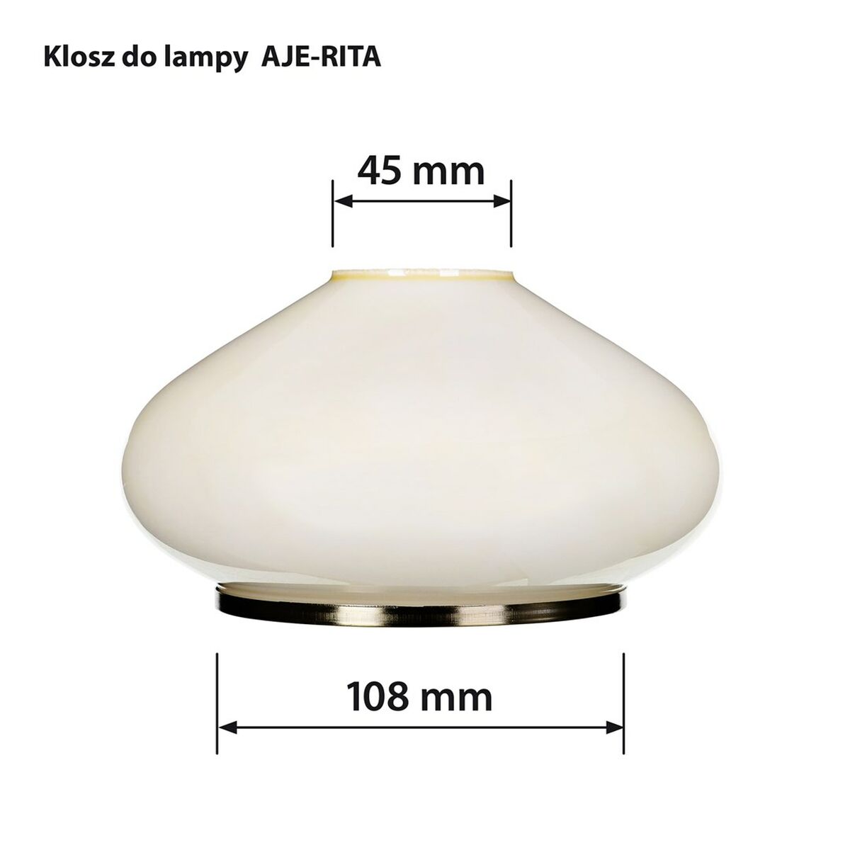 Σκιά Λάμπας Activejet Pantalla Rita Γυαλί 15 cm